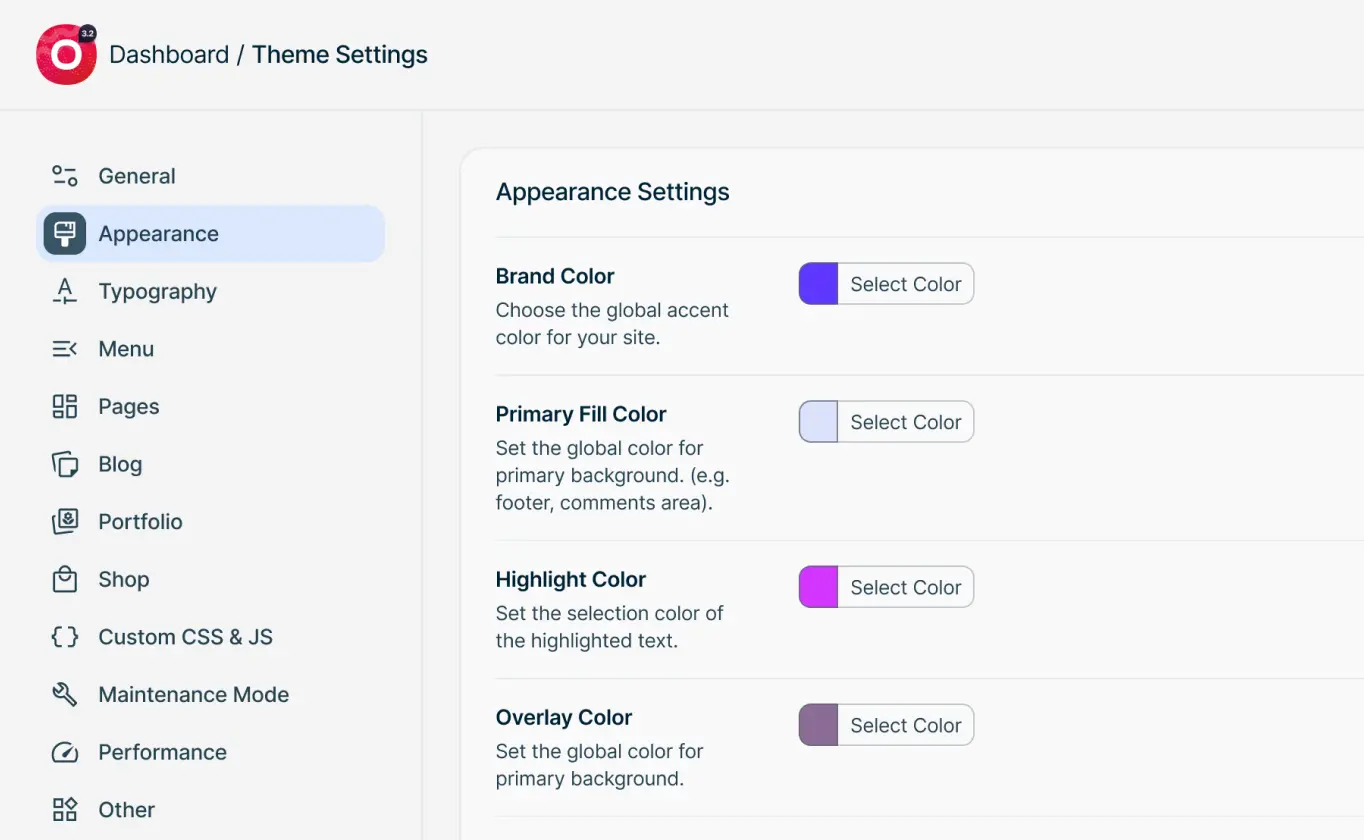 lp ThemeSettings